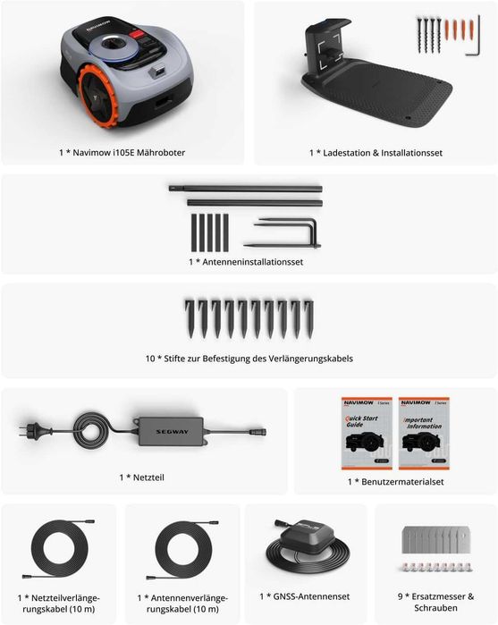 Роботизирана косачка Navimow i105E без кабел - Гаранция  05.09.2028