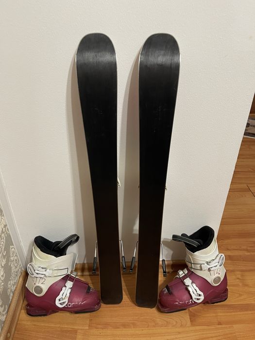Schiuri copii 80 cm atomic cu clapari set skiuri
