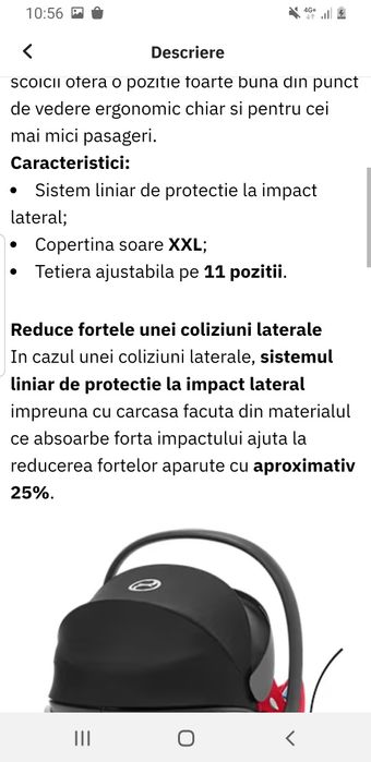 Scoica auto CYBEX Aton B I-SIZE