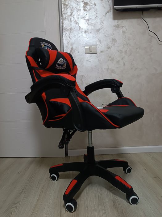 Scaun birou night hunter piele cu masaj prin vibrații