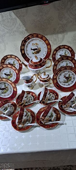 Чехословакия оргинал чайный сервиз на 6 персон