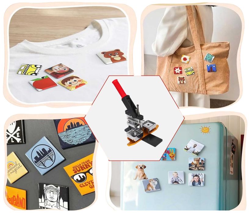 Машина за фото магнити, предназначени за залепване 80мм. х 53мм.