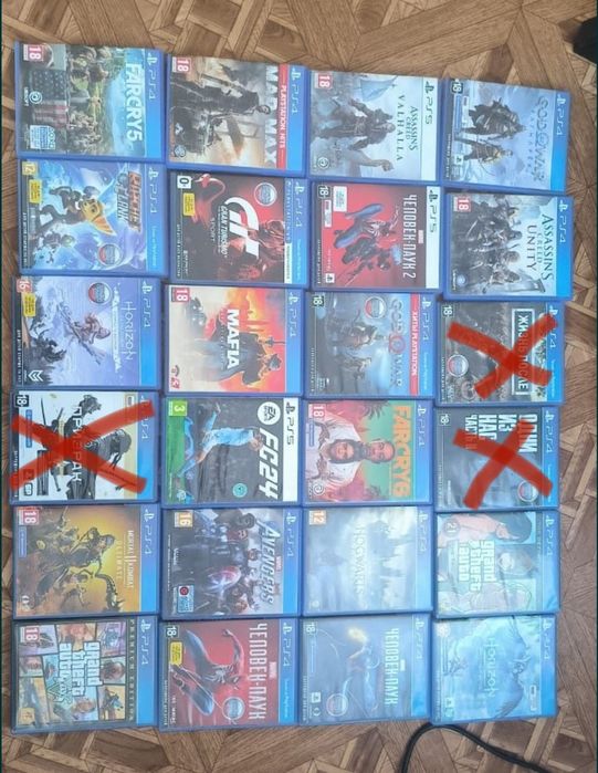 Продам диски ps4 ps5 или обменяю на гири 24кг, 36кг!