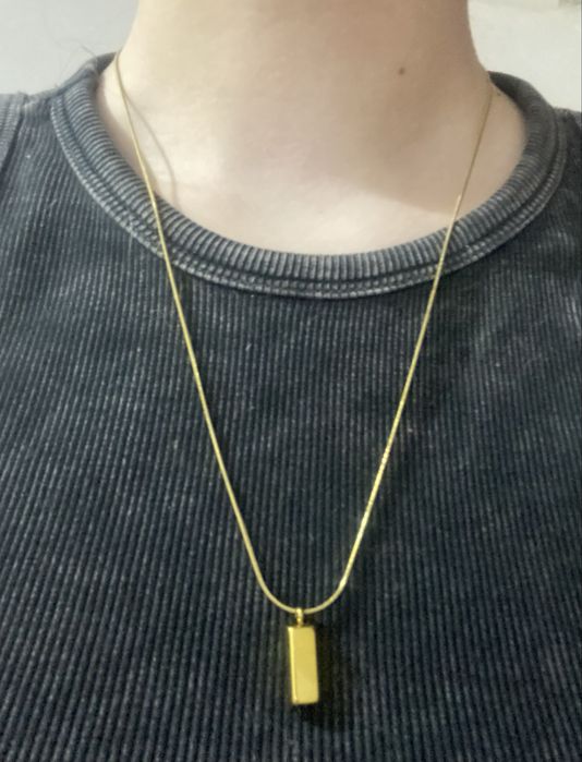 Кулон под золото с подвеской