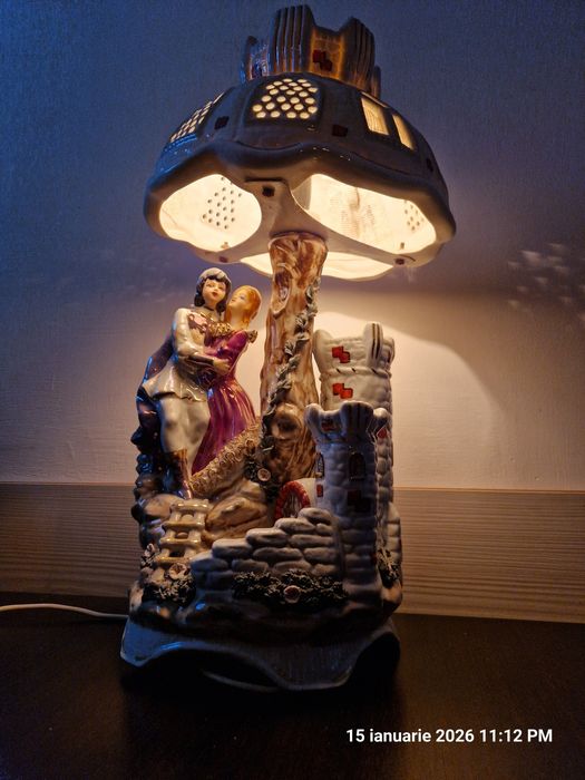 Veioză porțelan Apulum lucru manual