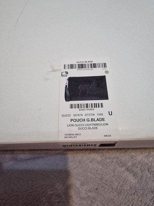 Pouch Gucci Blade Large - autentic - piele