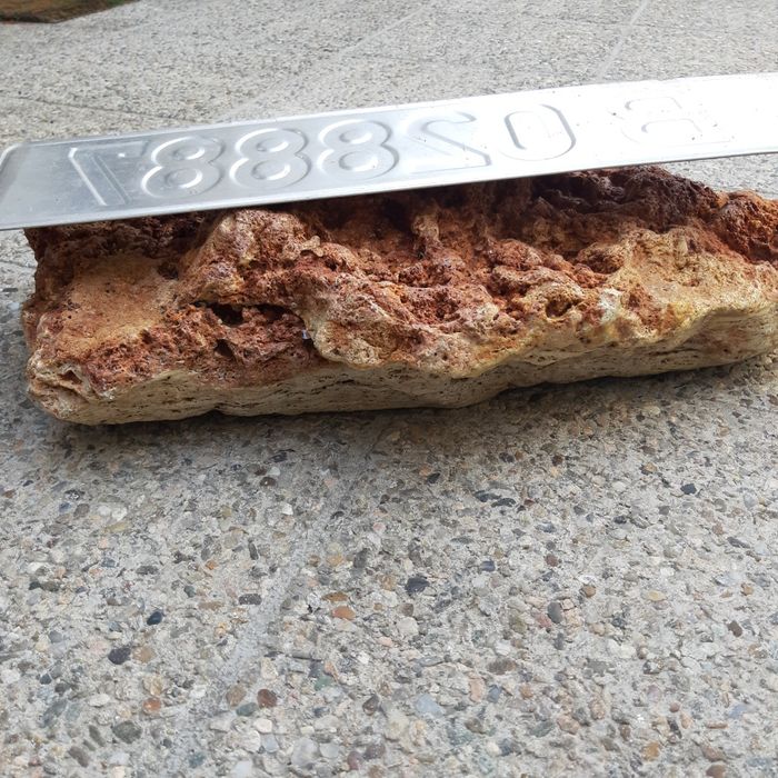 Piatră naturală decorativă trei straturi, inserții diferite culori Mar