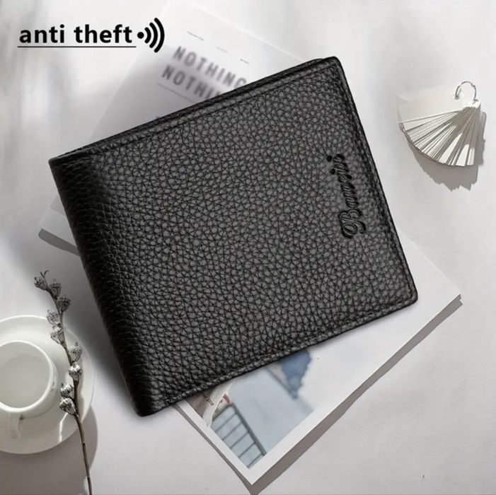 Мъжки кожен портфейл с две лица - Елегантен с RFID защита