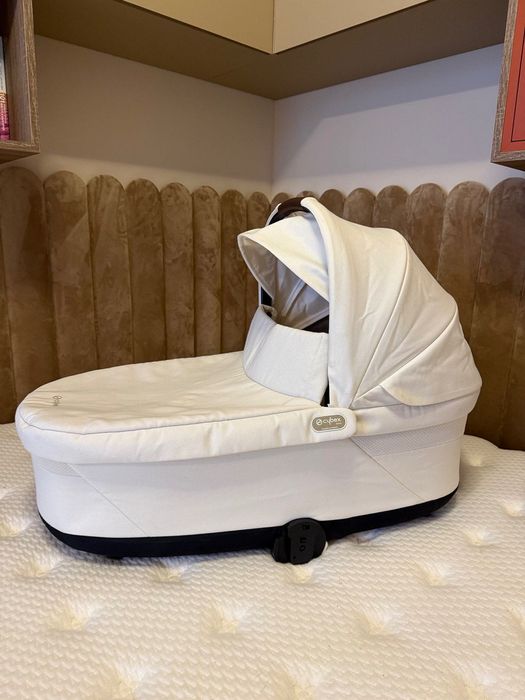 Кош за новородено Cybex Cot S Seashell Beige + дъждобран