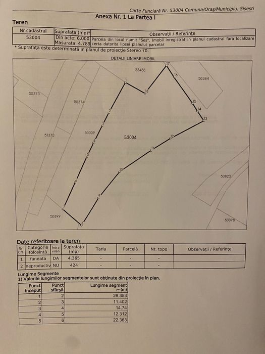 Teren lângă Cavnic la 12 minute de pârtie