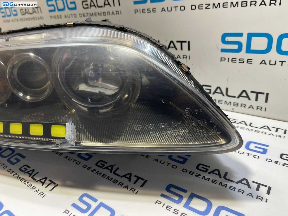 Far Dreapta Xenon cu Lupa si Modificare Banda Led Mazda 6 2002 - 2008 Cod 130732908601 [B3007]