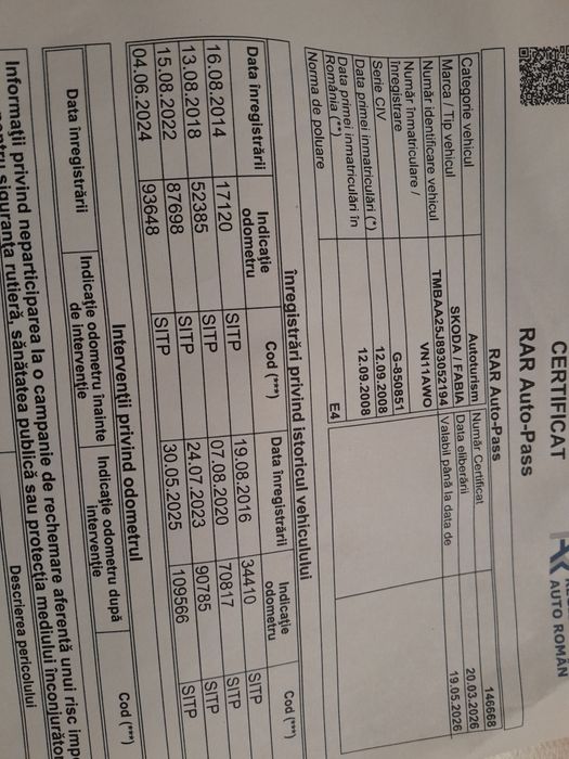 Skoda Fabia 2009  1,2 benzina  114000 kmkm