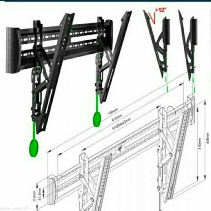 Кранштеин для телевизора разных размеров