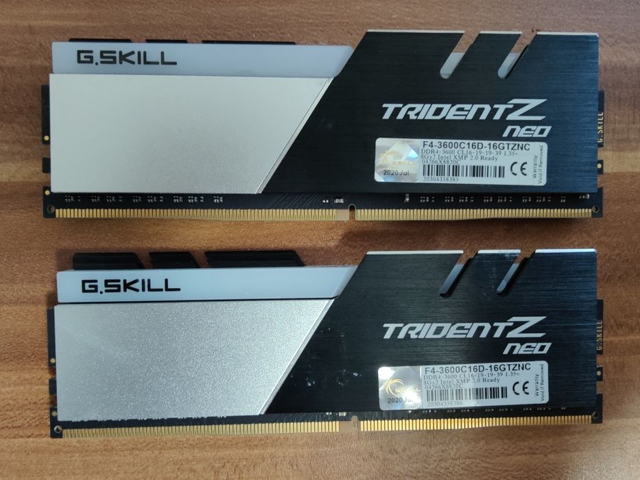 Kit 16GB RAM DDR4 3600MHz CL16 G.Skill TridentZ NEO