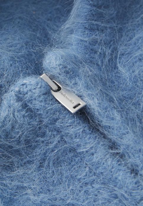 Holzweiler, Cagulă din alpaca Ball Fluffy Balaclava, Unisex, Albastru