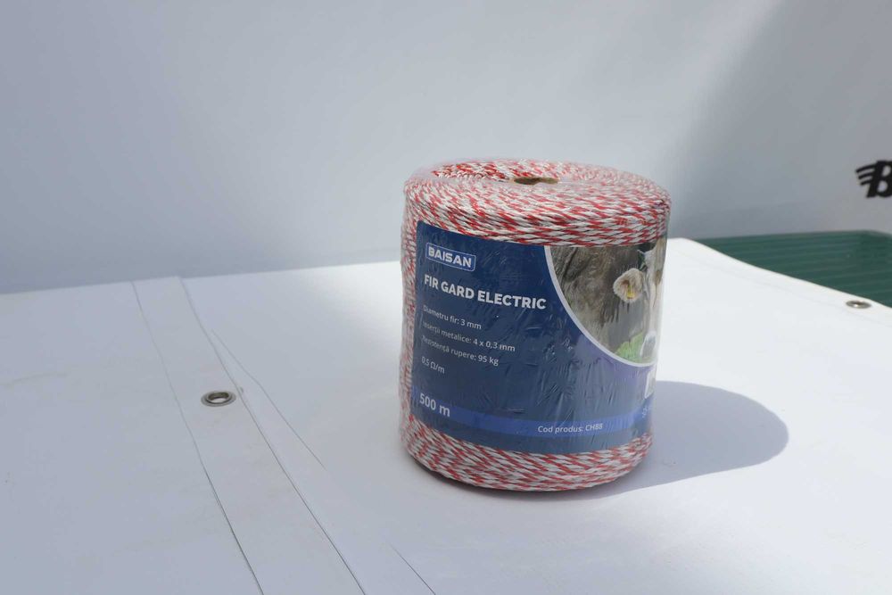 Fir gard electric rosu alb pentru vaci capre cai livrare oriunde