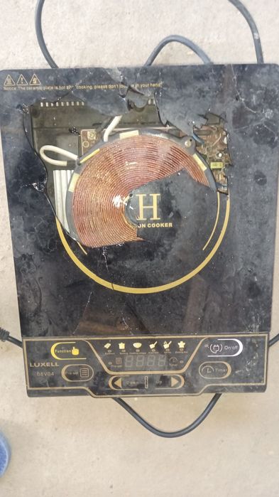 Индукционная плита, печка.