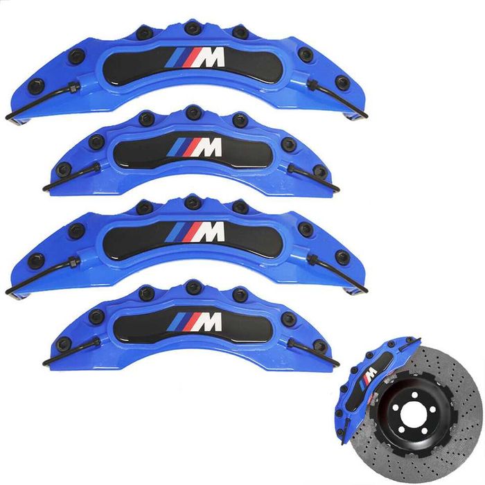 Капаци за спирачни апарати БМВ BMW M POWER комплект 4 броя сини