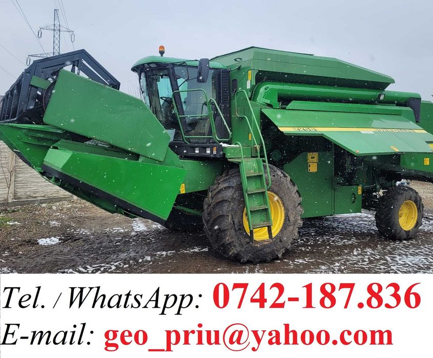 John Deere 2256, an 2001, climatizare, header 5,50 m, revizata, IMPORT