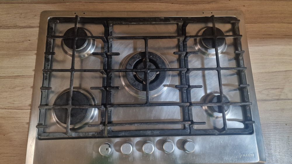 Vand set Franke inox :Plita gaz 90,hota 750mc si chiuveta