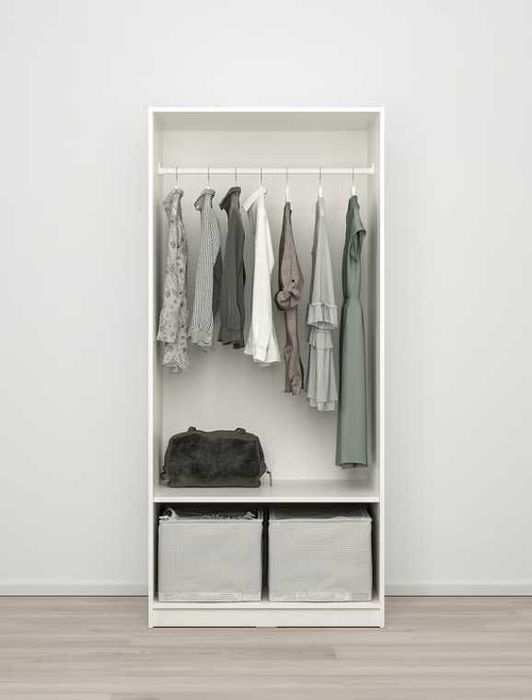 Dulap 2 uşi, alb, 80x55x176 cm