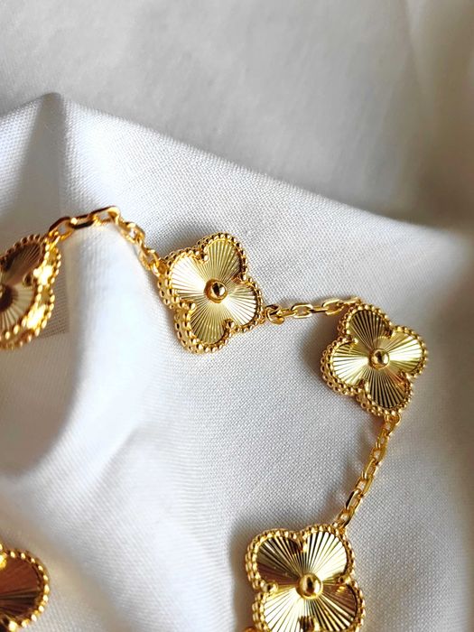 Гривна със златни детелини - Van Cleef & Arpels VCA Vintage Alhambra