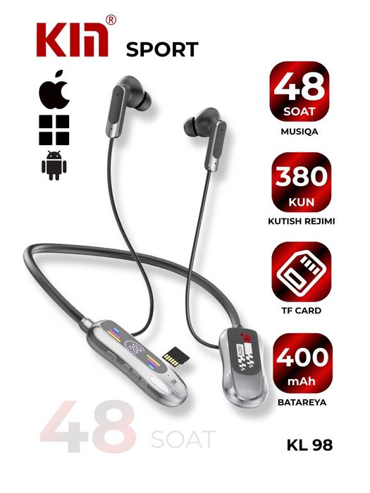 Ulgurji sport Bluetooth quloqchinlar — KIN brendi