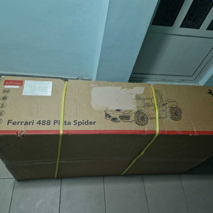 Masinuta electrica cu telecomanda, Rastar, Ferarri 488 ROSIE