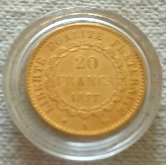 Monedă aur 20 fr.