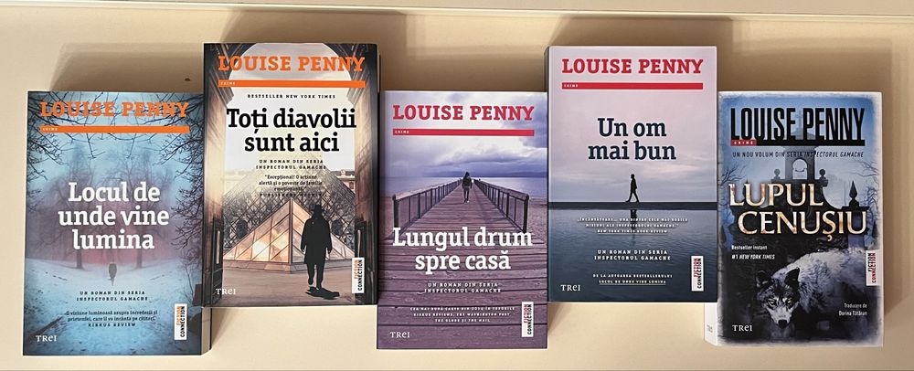 5 romane din seria Inspectorului Gamache - Louise Penny / crime, thriller, mistery