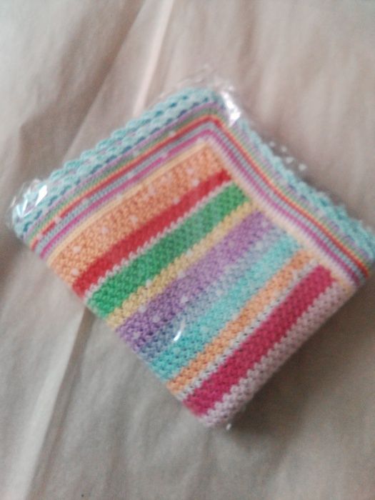 плед детский вязаный