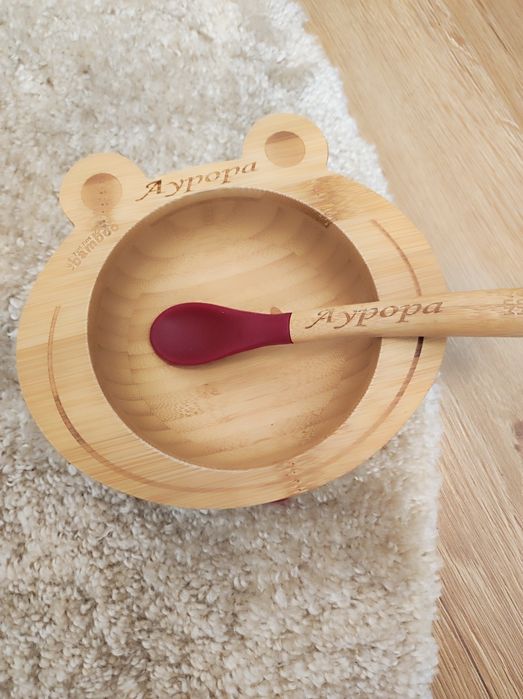 Fun Smart Toy, комплект бамбукова купичка и  лъжица