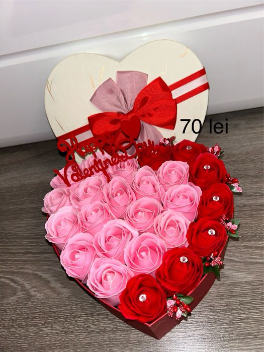 Aranjamente florale cu trandafiri de sapun reduceri