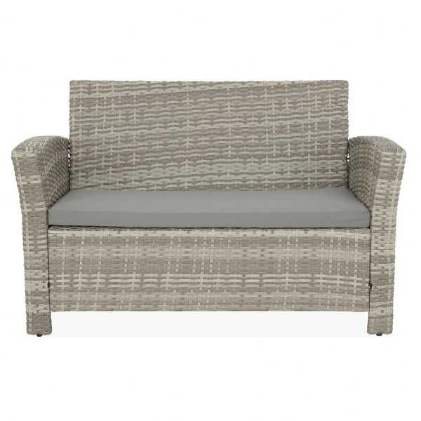 Set mobilier gradina/terasa 2 fotolii + canapea + 2 taburete si masa