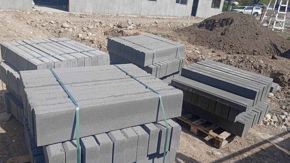 Поребрик, бордюр декоративный, бордюр дорожный