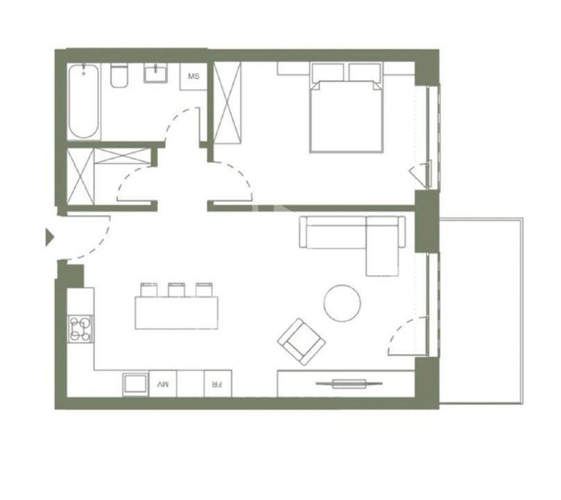 Apartament cu 2 camere | 55 mp | Construcție nouă | Zona Gării — fotografia 3
