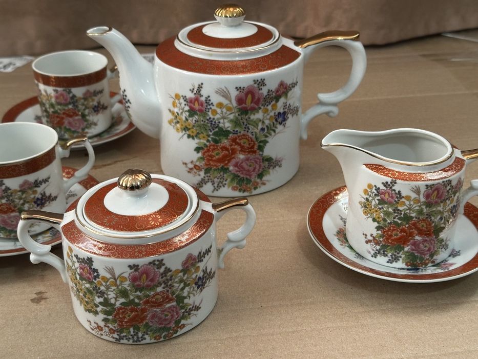 Сервиз фарфор Япония, хрусталь