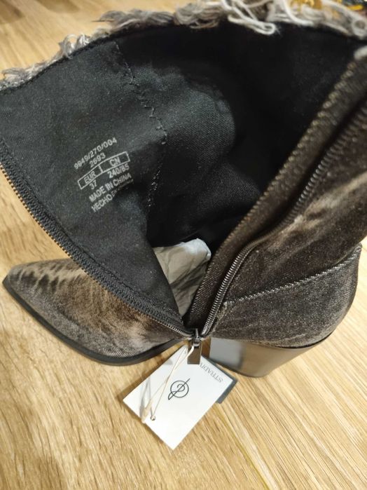 Botine DENIM stil ciocate