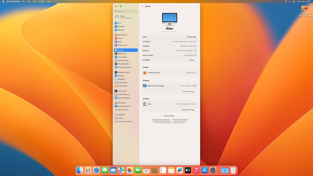 iMac Retina 5k 27inch 2017