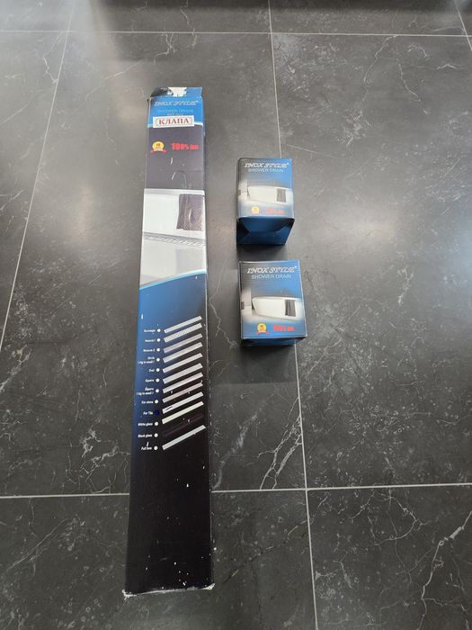 Подови сифони за плочка - Inox Style - 1 линеен и 1 квадратен