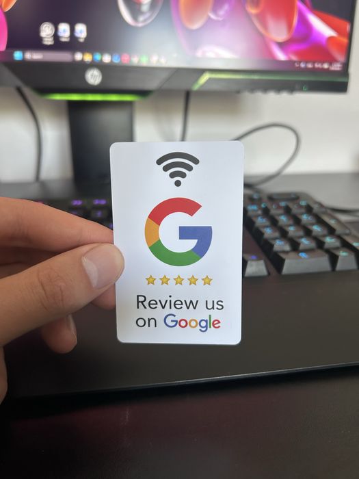 Card NFC Google Reviews/Recenzii | Reducere la mai multe bucăți
