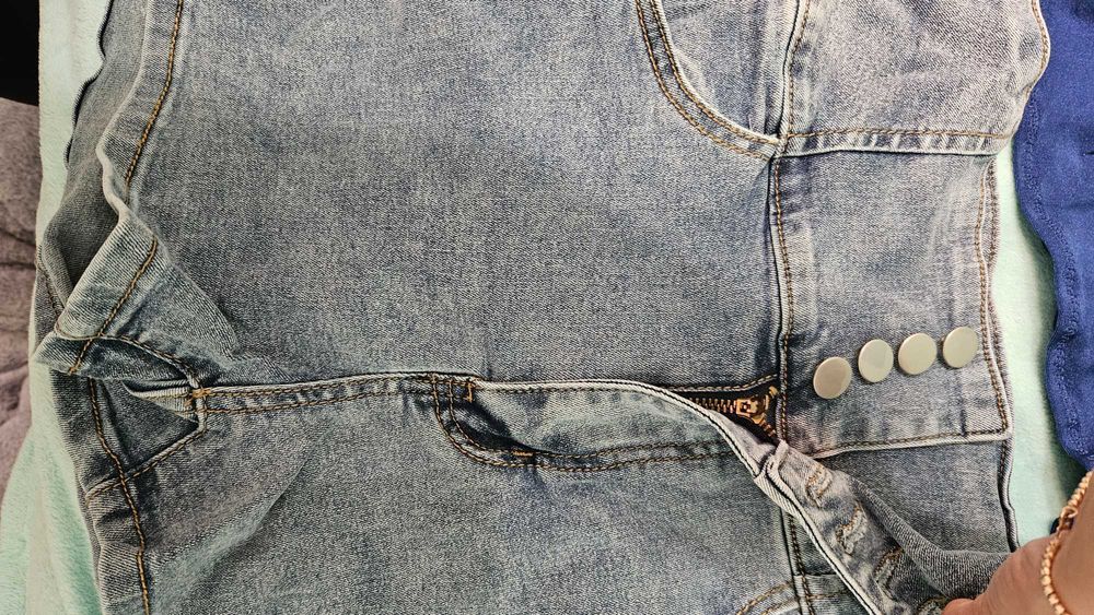 Къси дънки висока талия