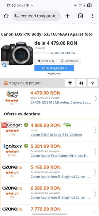 Aparat Canon eos r10