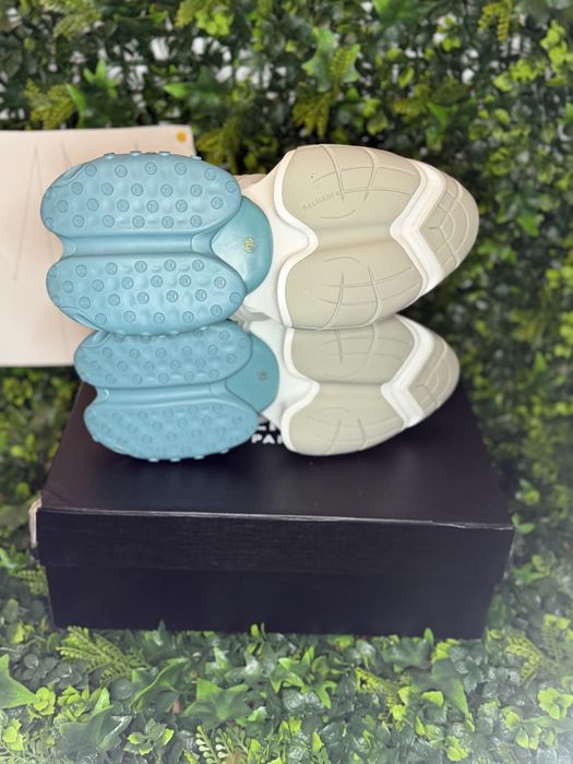 Adidași/Sneakers Balmain Unicorn white and blue