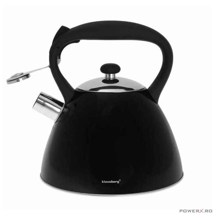 Fierbător tradițional cu fluier fabricat din inox, ceainic 3 litri,