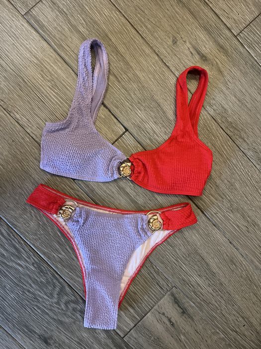 бански от ластична материя с декорации