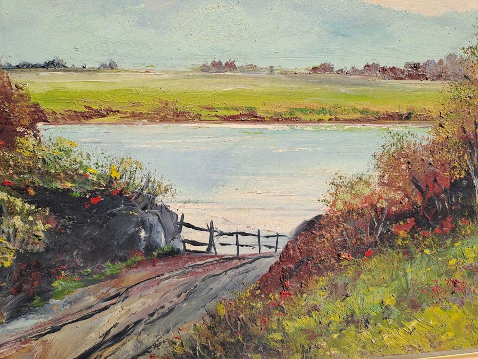 tablou pictura pe pfl 91/71 cm semnat Edi Dembinski