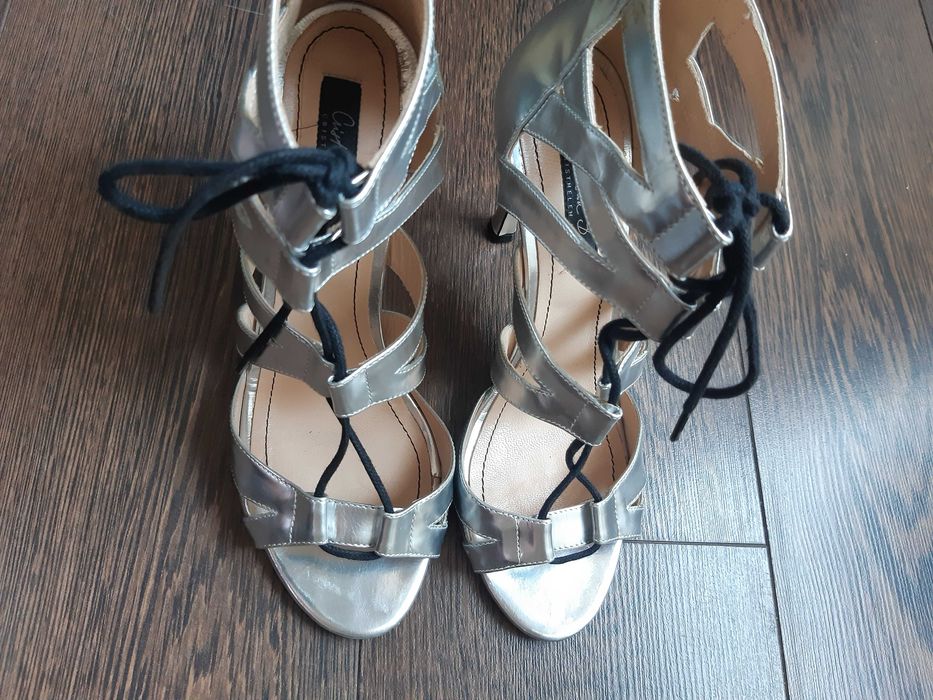 sandale argintii Cristhelen B, marimea 39