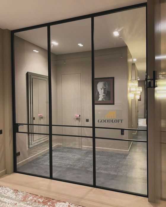 Стеклянные перегородки | Раздвижные двери | Oynali eshiklar | PR-6