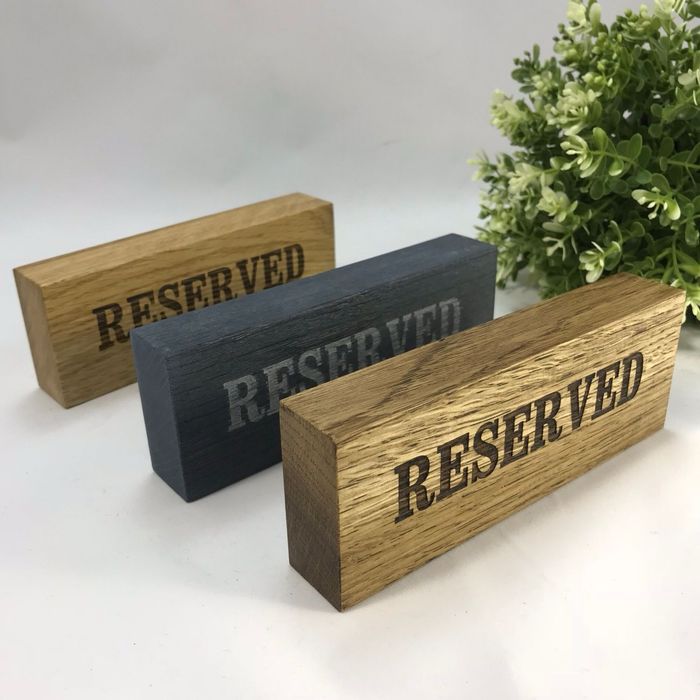 Резерв | Reserved настольная табличка, бронь табличка